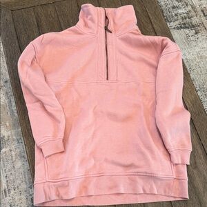 Old navy Quarter-Zip Pink Pullover Sweatshirt size XS